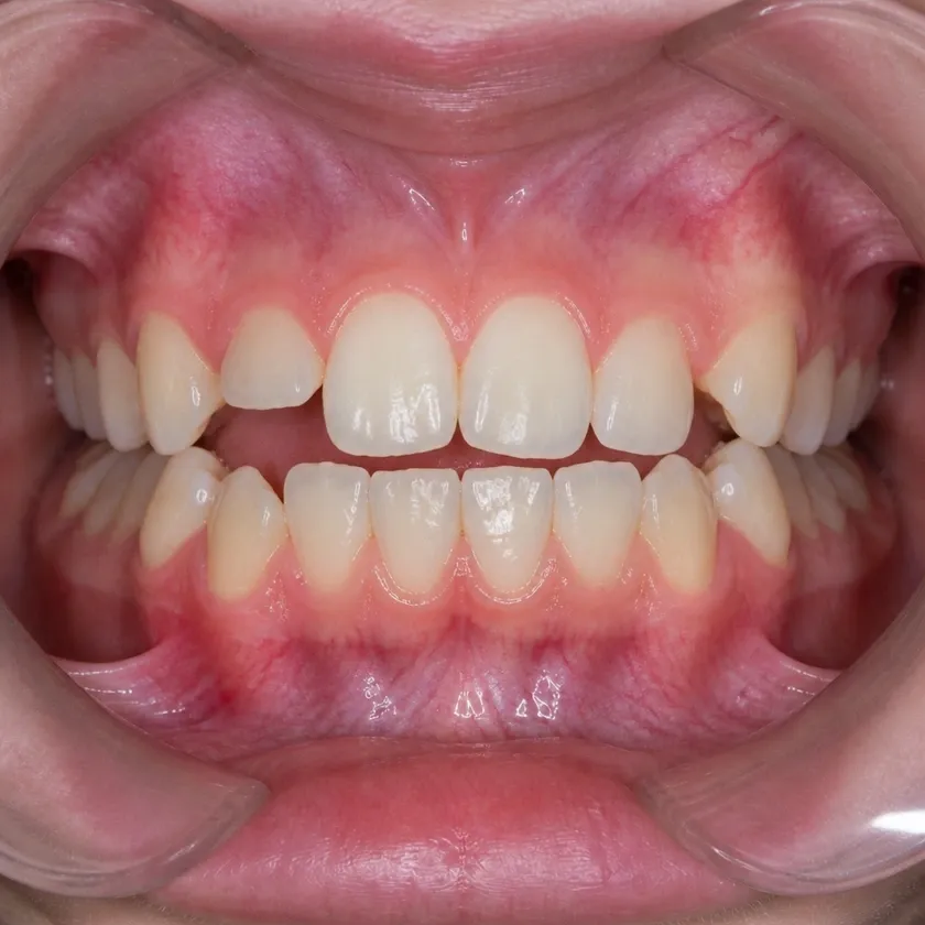 Braces for children — pre-treatment condition on a clinical image