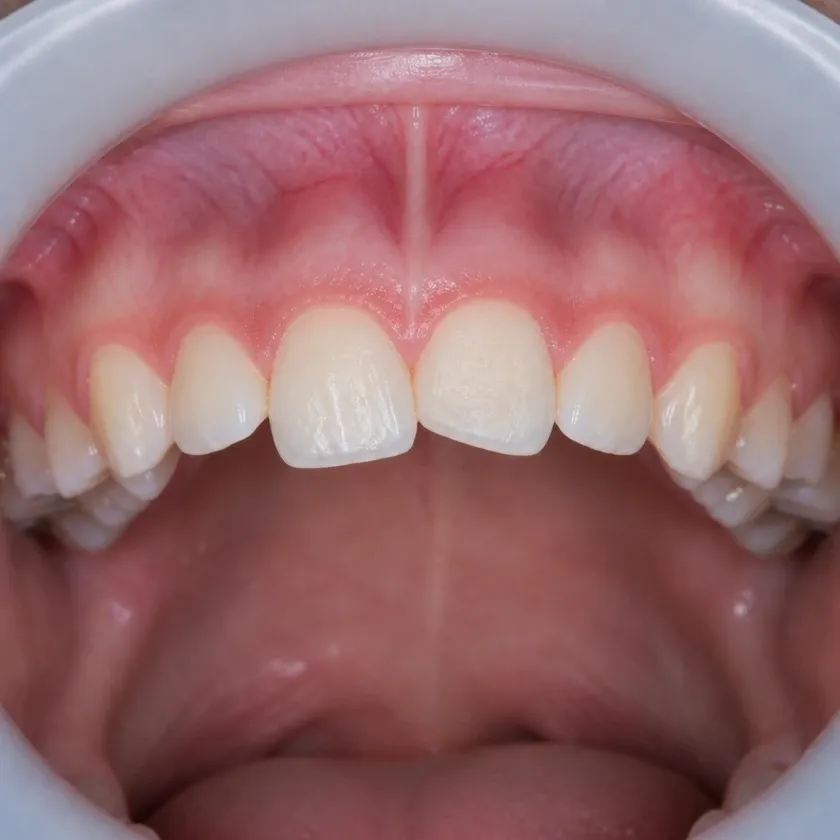 Braces for children — pre-treatment condition on a clinical image
