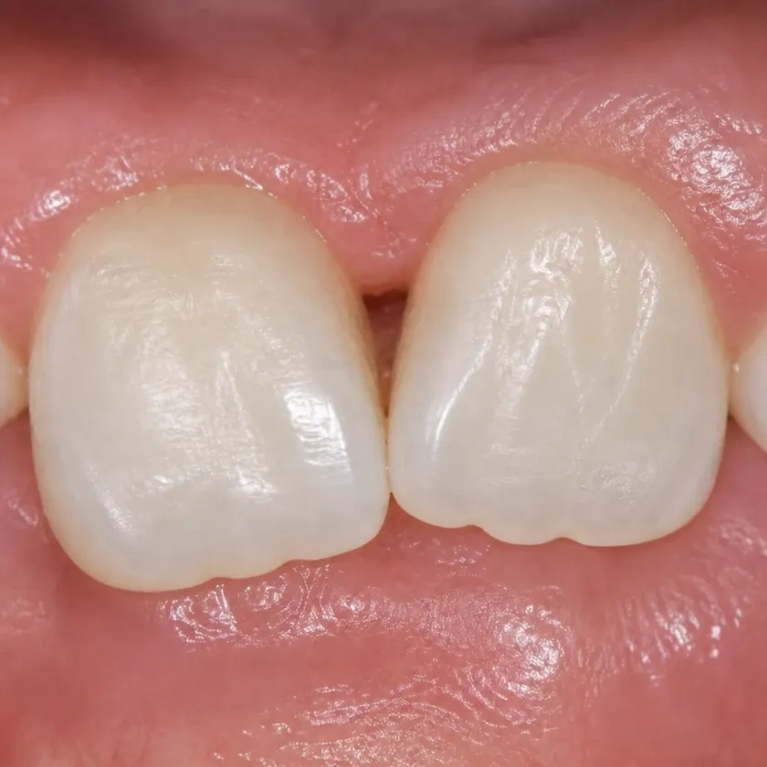 Clear aligners for children — pre-treatment condition in a clinical image