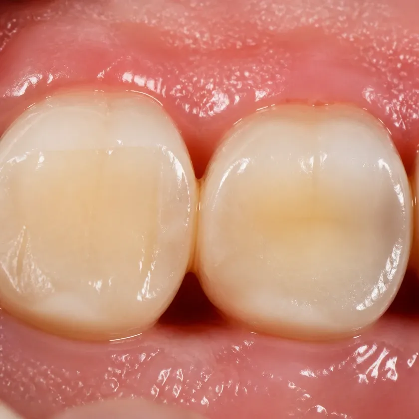 Gingivoplasty — close-up of the treatment result in a clinical photograph