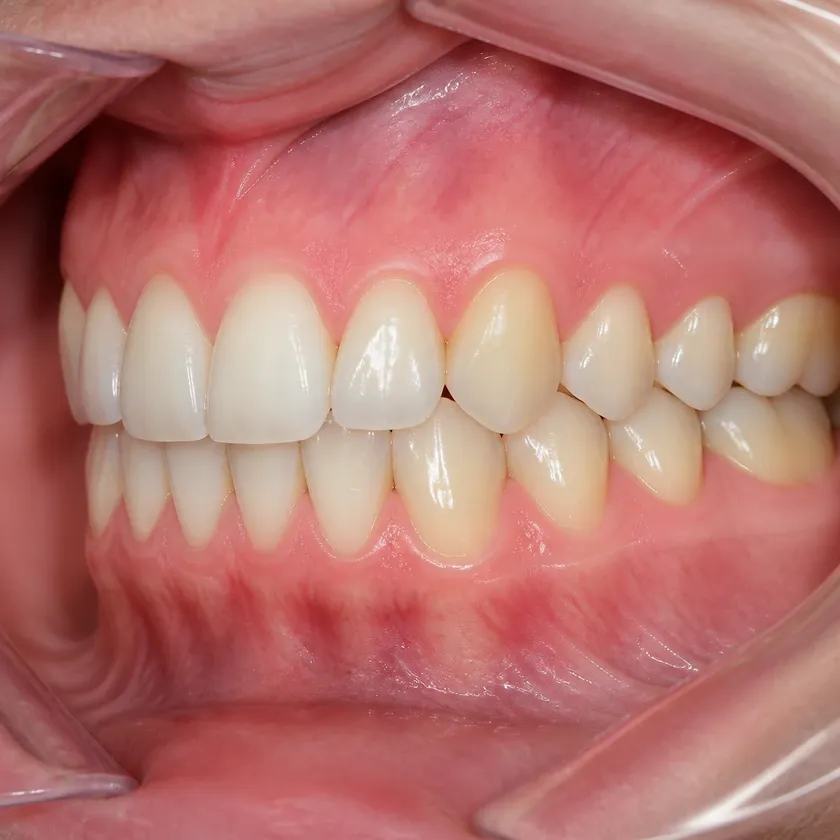 Gingivoplasty — close-up clinical photo showing the result after treatment