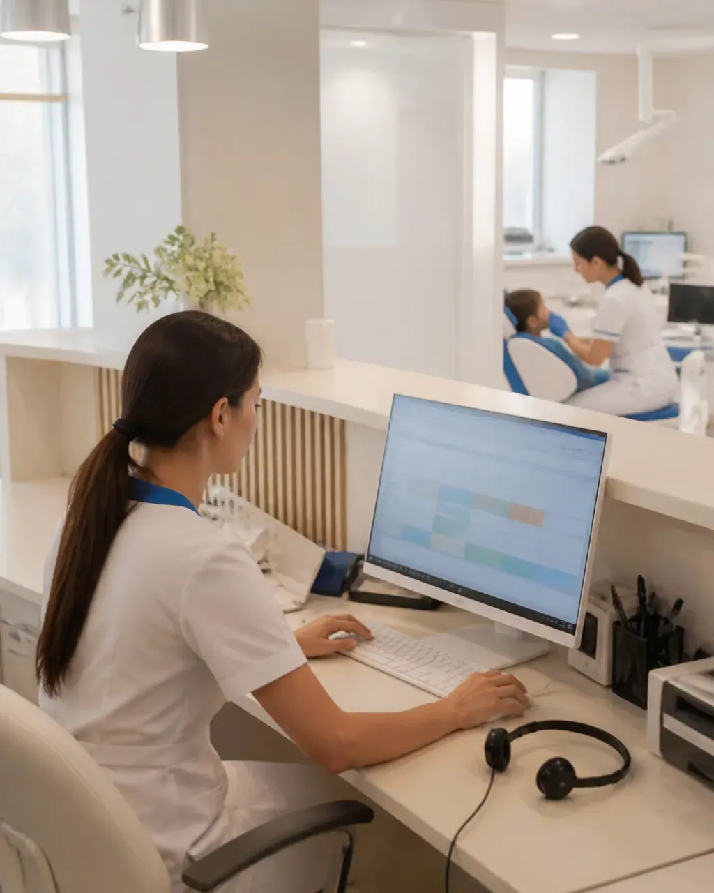 Клиника әкімшісі қабылдау бөліміндегі науқастардың хабарламаларына жауап береді