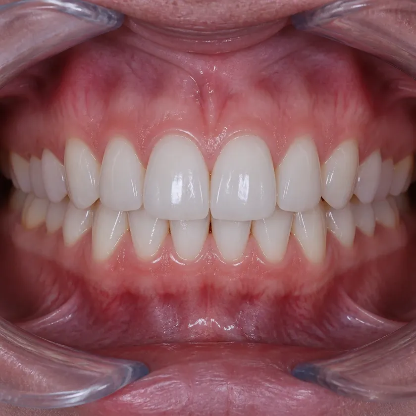 dental implantation Astana — close-up result after treatment on a clinical image