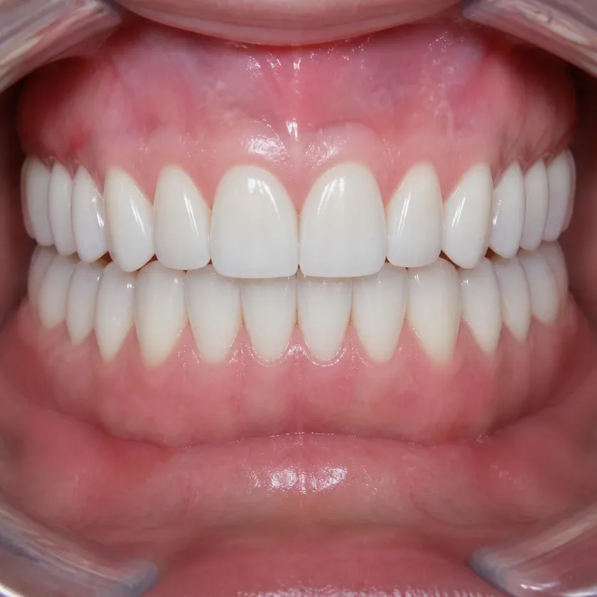 dental implantation Astana — close-up result after treatment on a clinical image
