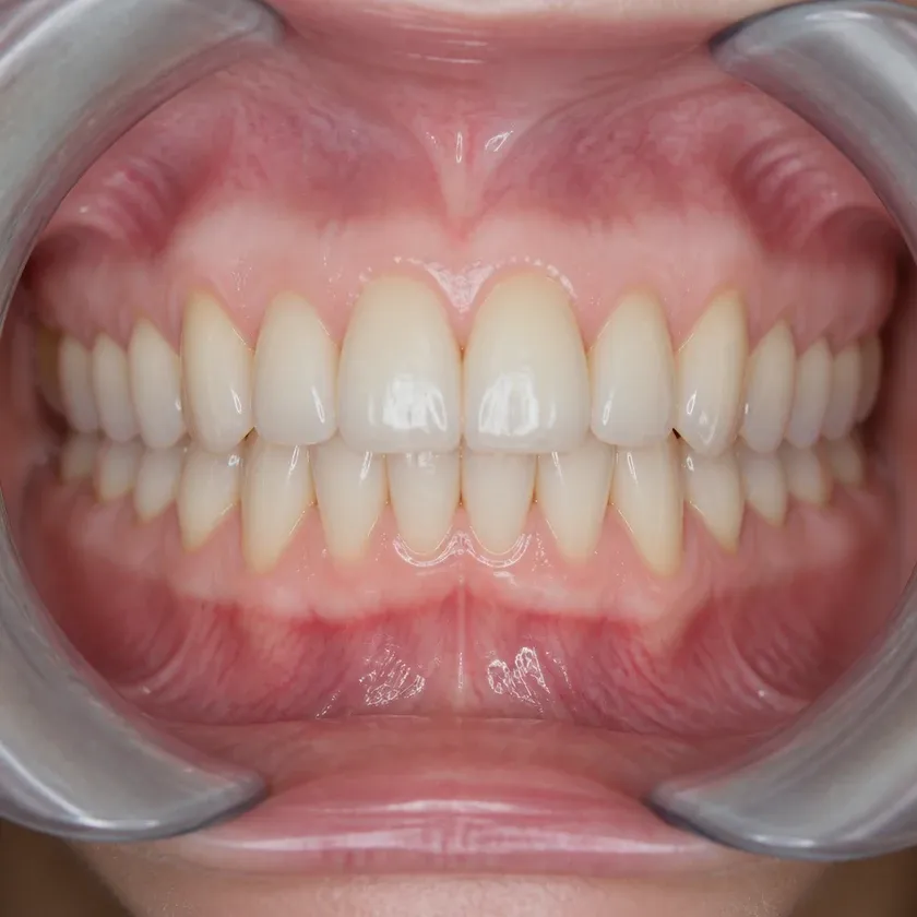 dental implantation Astana — close-up result after treatment on a clinical image