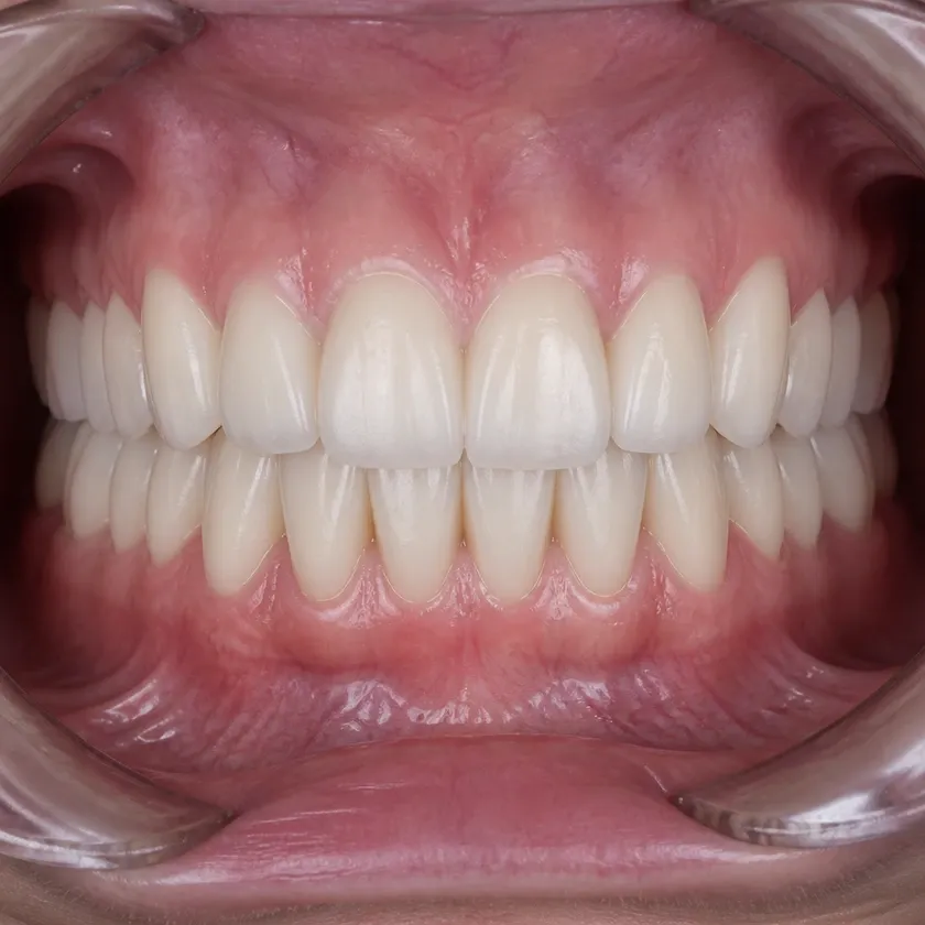 dental implantation Astana — close-up result after treatment on a clinical image