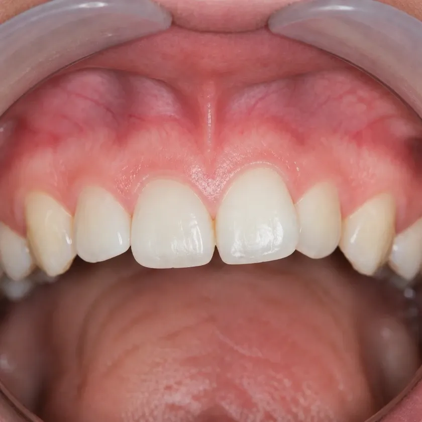 Orthodontic treatment for children — pre-treatment condition in a clinical photograph