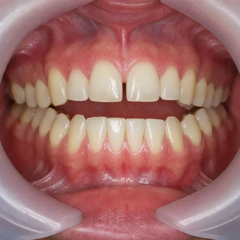 Open bite: the front teeth do not meet