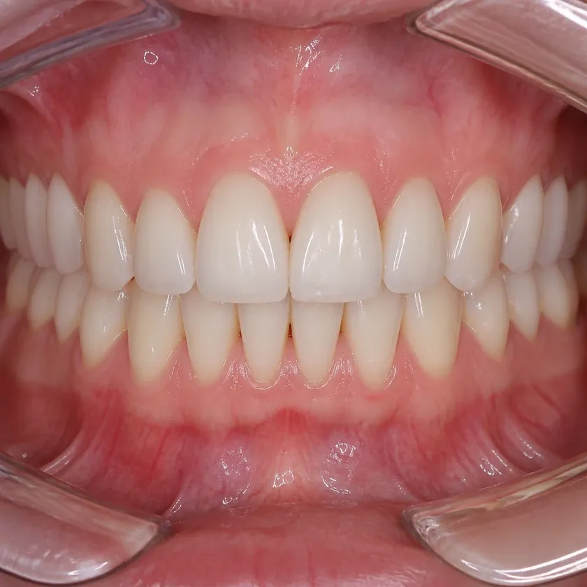 Israeli implant — close-up result after treatment on a clinical image