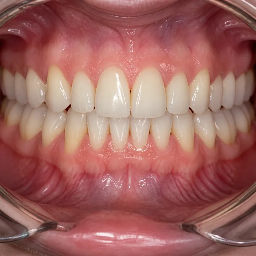Israeli implant — close-up result after treatment on a clinical image