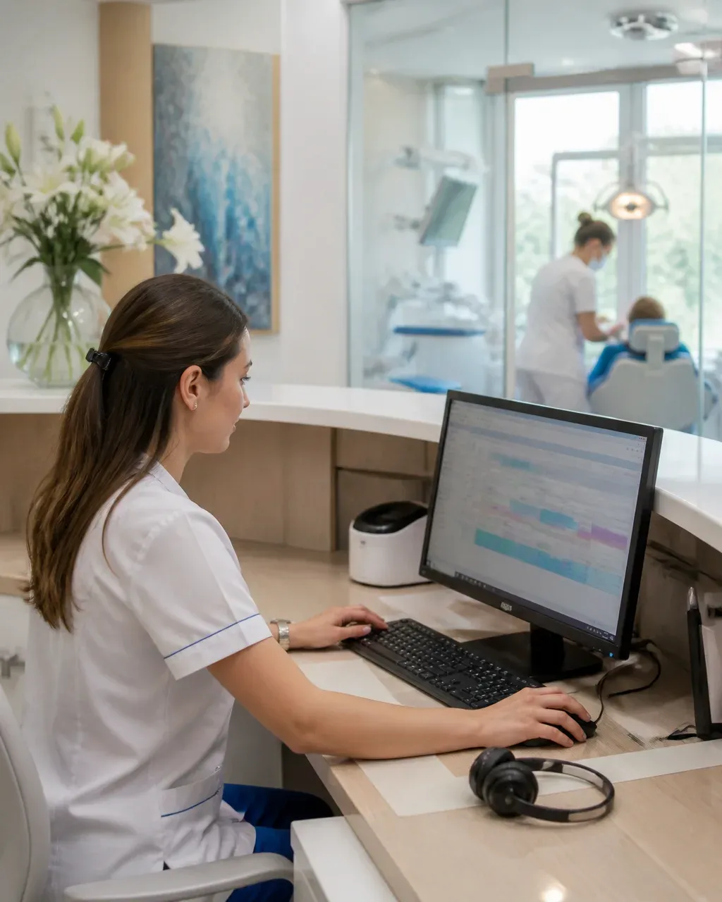 Клиника әкімшісі қабылдау бөліміндегі науқастардың хабарламаларына жауап береді