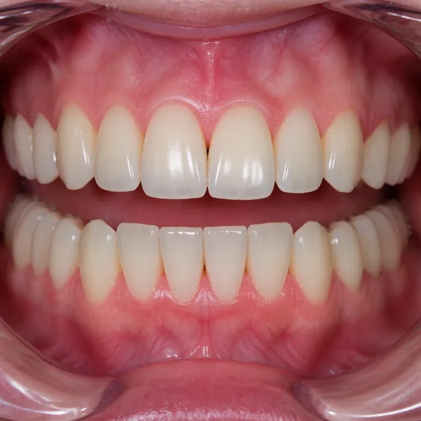 Korean dental implants — close-up clinical image showing the result after treatment