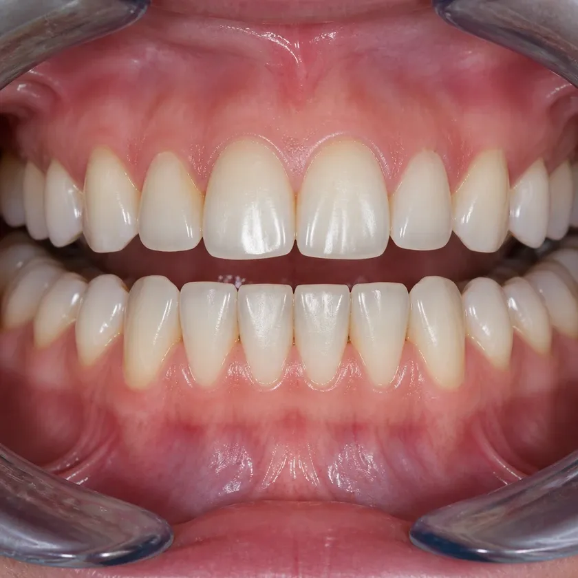 Gum treatment with the Vector system — close-up clinical photo showing the result after treatment