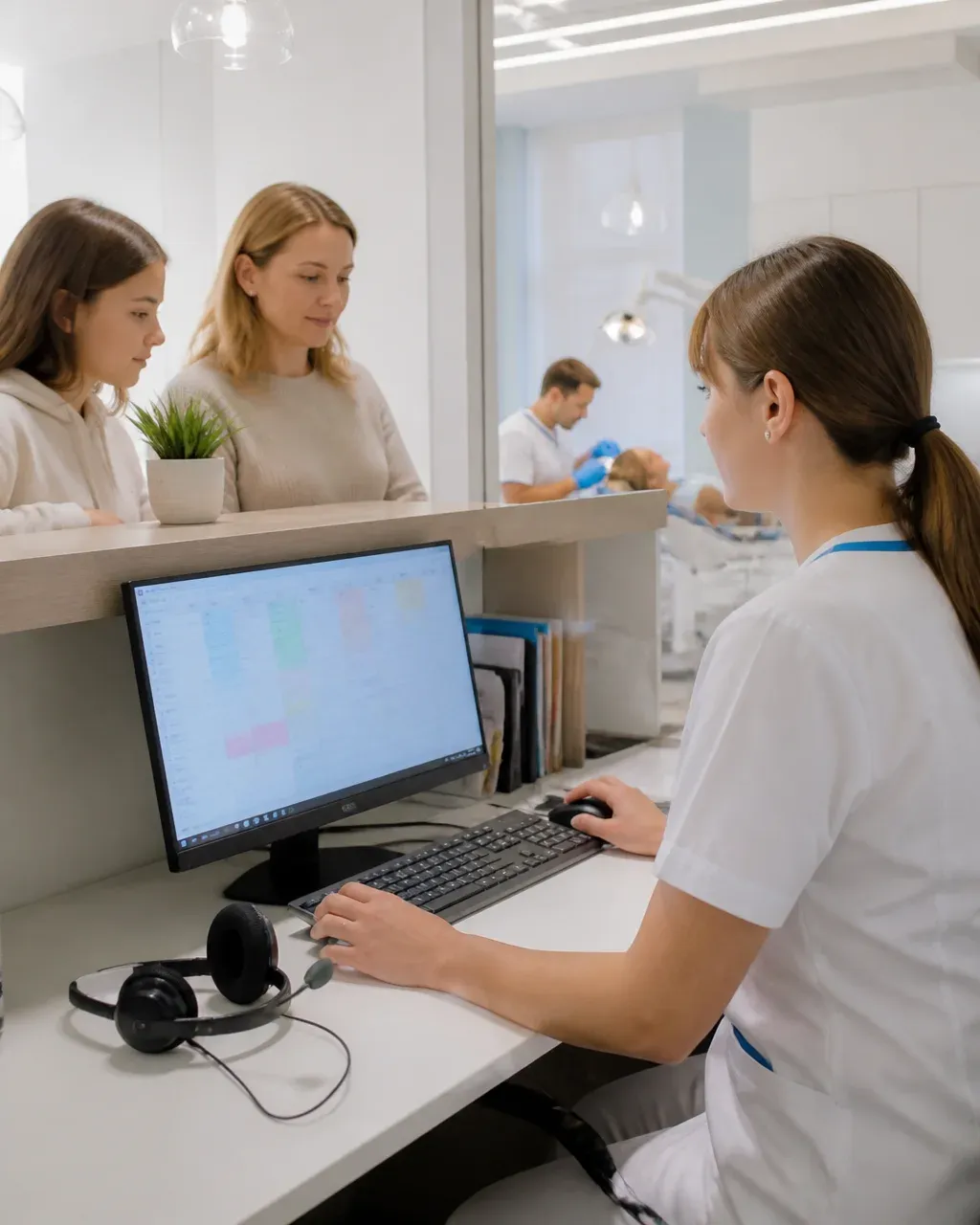 Клиника әкімшісі қабылдау бөліміндегі науқастардың хабарламаларына жауап береді
