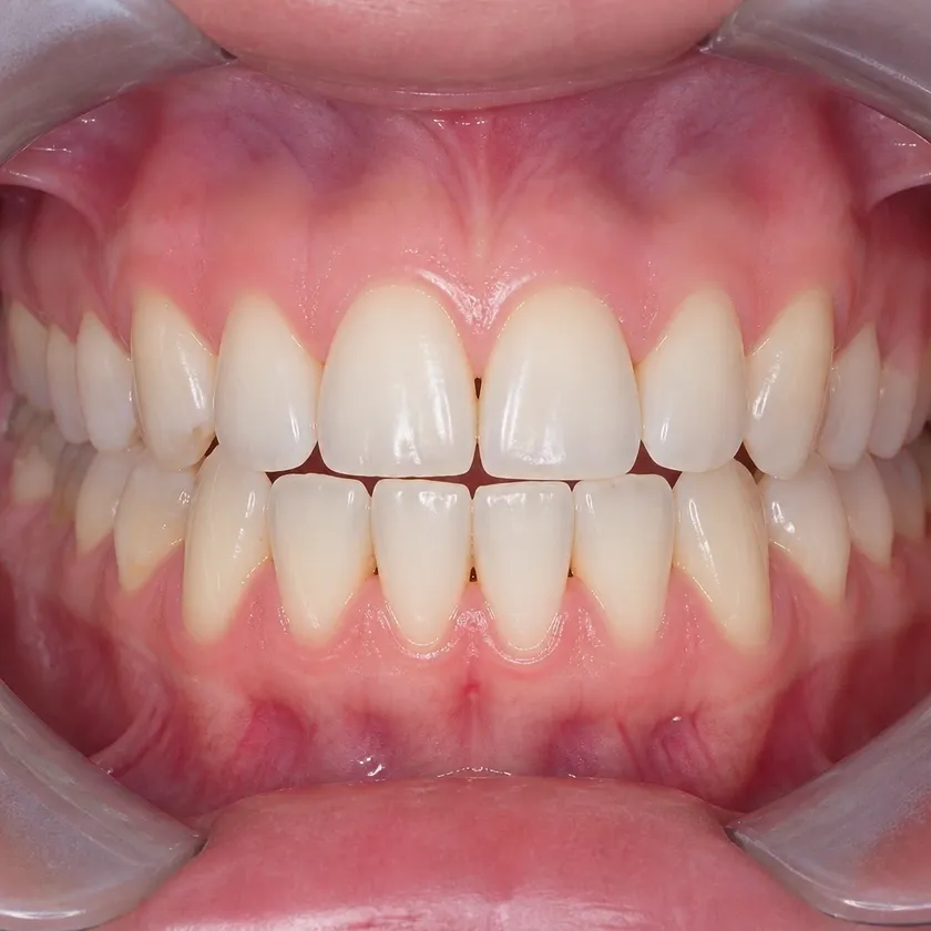 Treatment of a dental granuloma — close-up clinical image showing the result after treatment