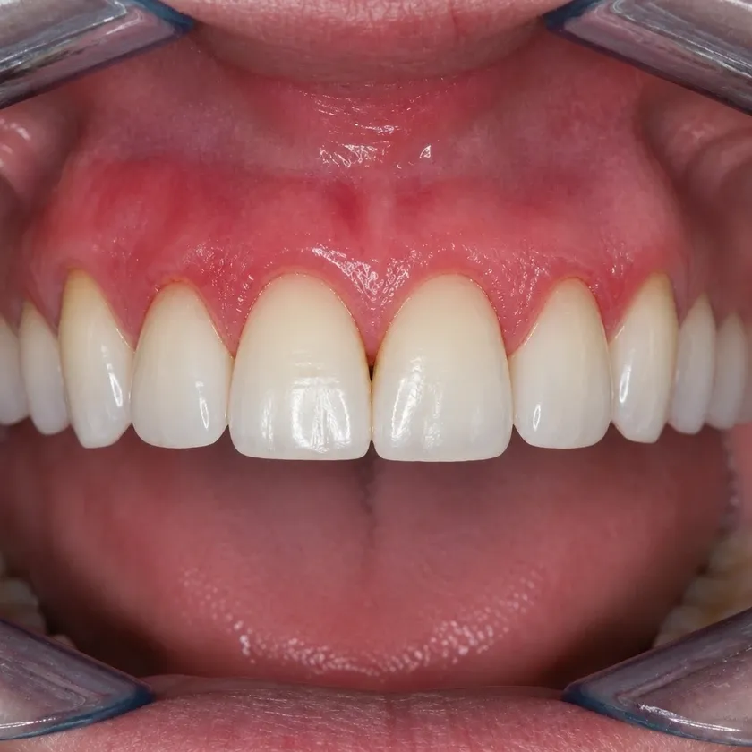 Periodontitis treatment — before-treatment condition on a clinical image