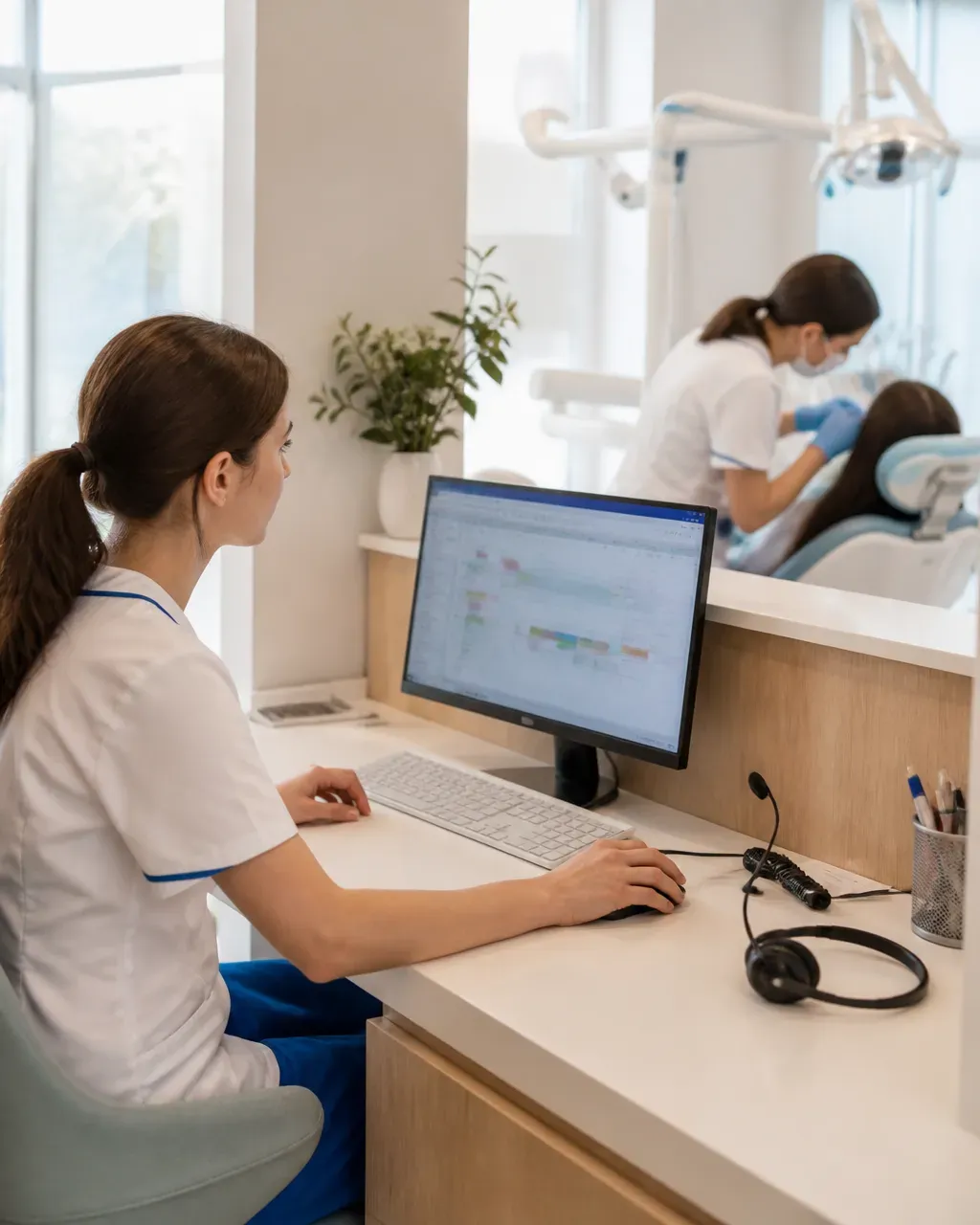 Клиника әкімшісі қабылдау бөліміндегі науқастардың хабарламаларына жауап береді