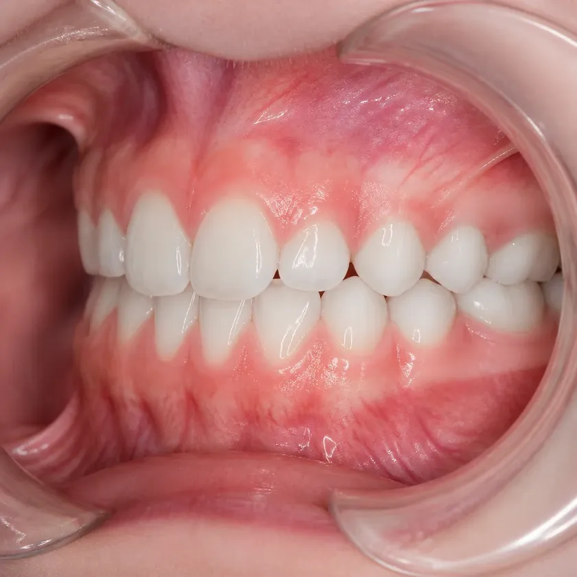 Dental treatment for children under sedation — close-up clinical image showing the result after treatment