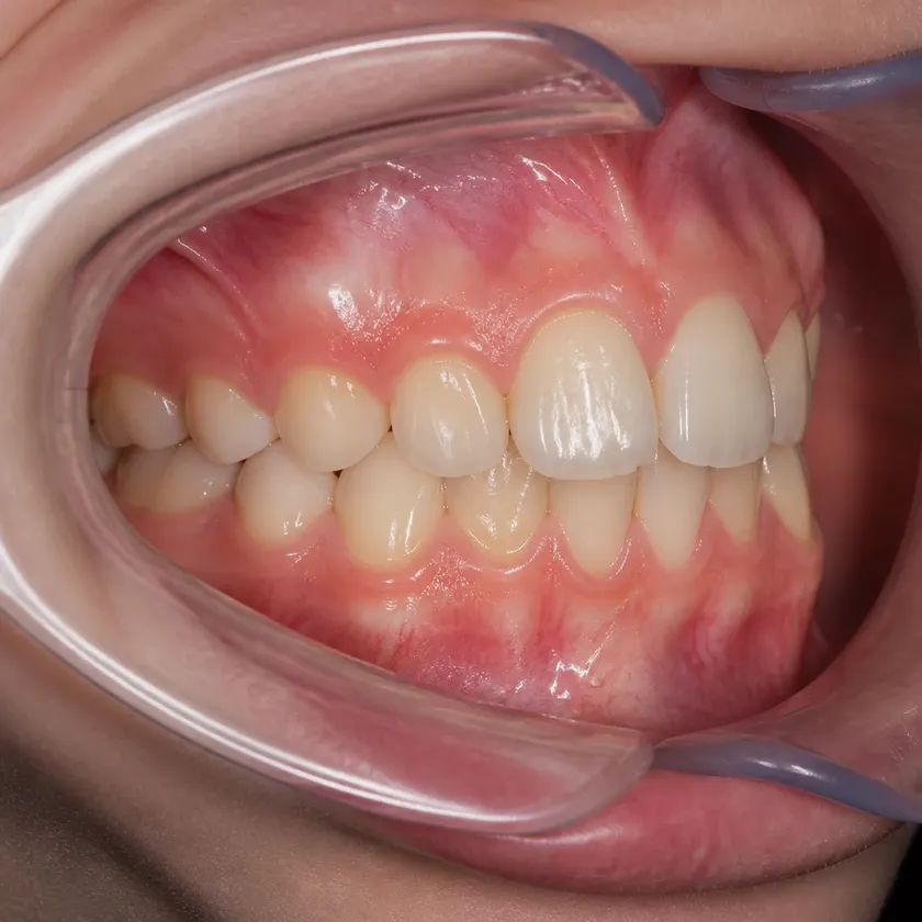 Dental treatment for children — close-up clinical image showing the result after treatment