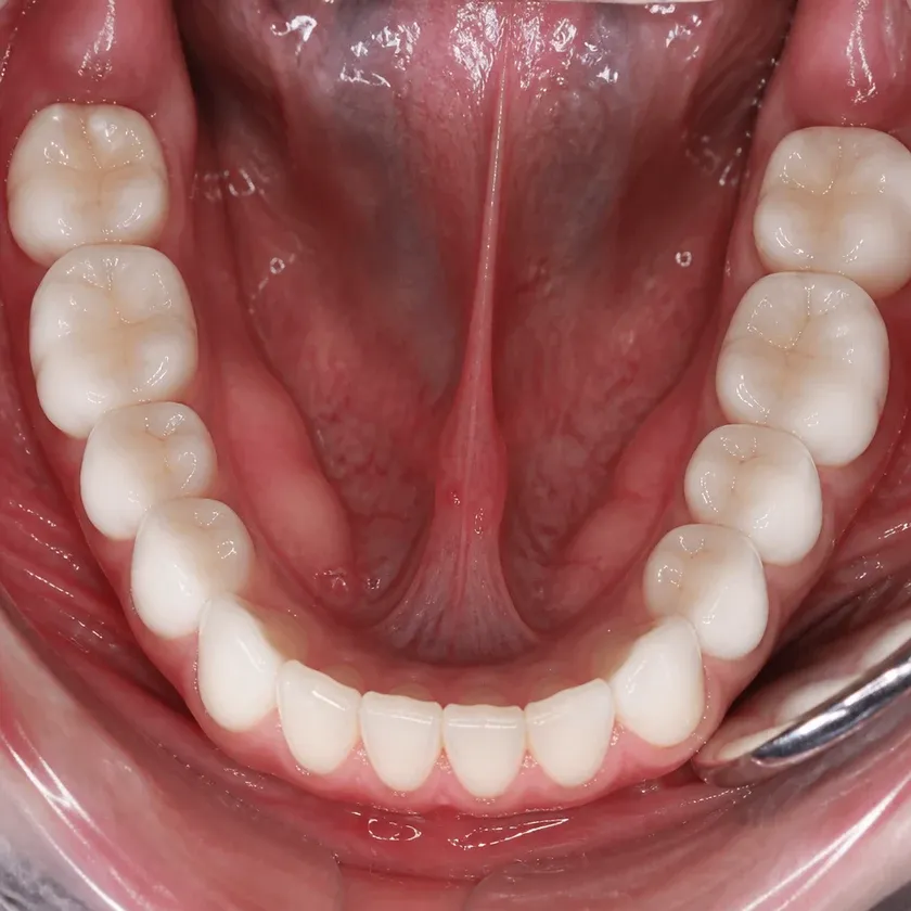 Lumineers — close-up clinical photograph of the result after treatment