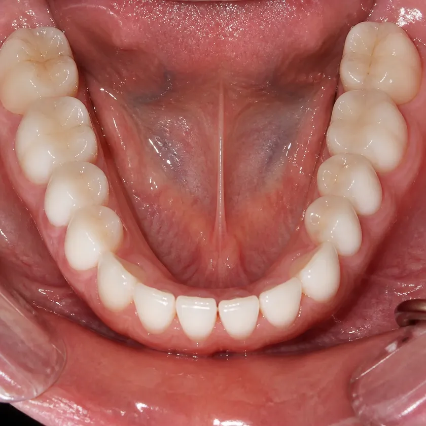 Lumineers — close-up clinical photograph of the result after treatment