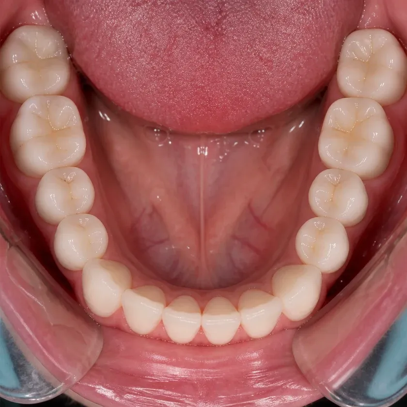 Lumineers — close-up clinical photo of the result after treatment