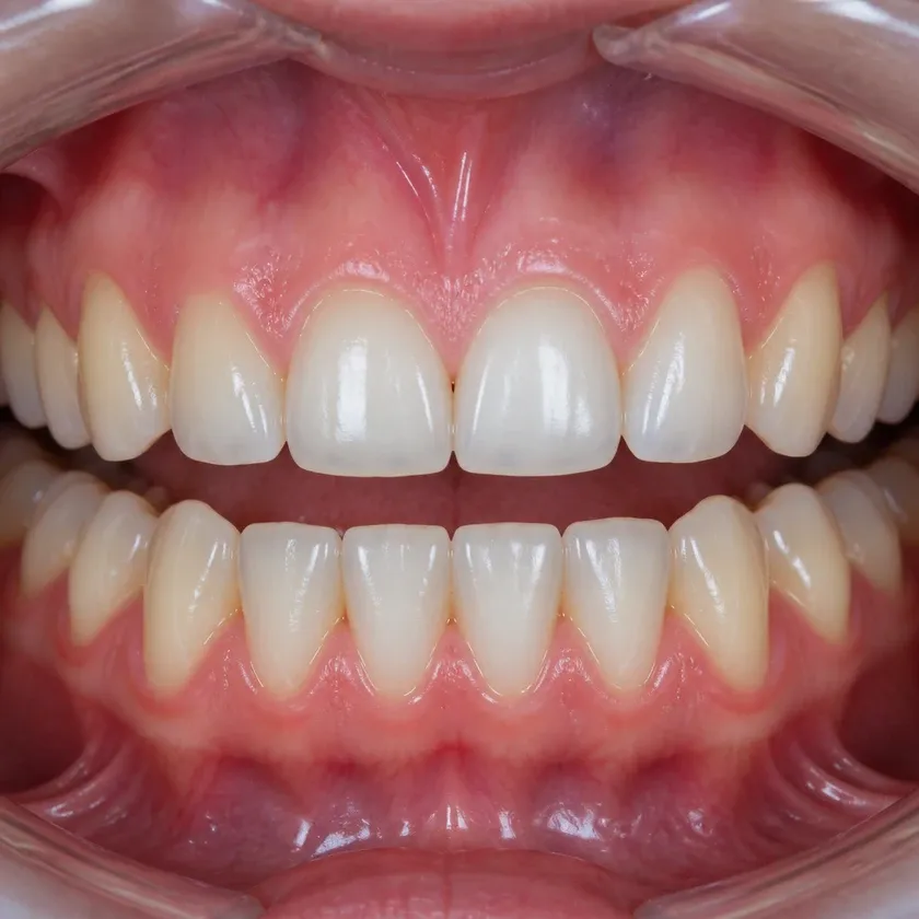 Root canal filling — clinical image showing the result after treatment, close-up