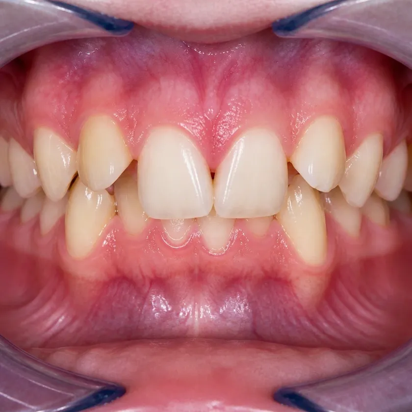 Dental trainers — pre-treatment condition on a clinical image