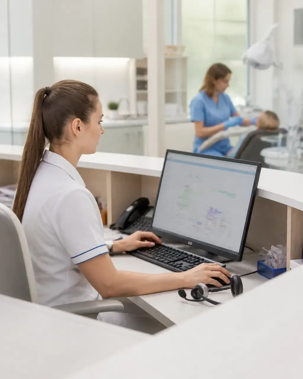 Клиника әкімшісі қабылдау бөліміндегі науқастардың хабарламаларына жауап береді