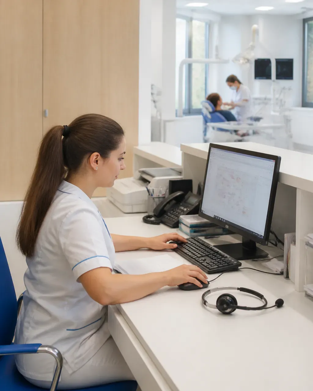 Клиника әкімшісі қабылдау бөліміндегі науқастардың хабарламаларына жауап береді
